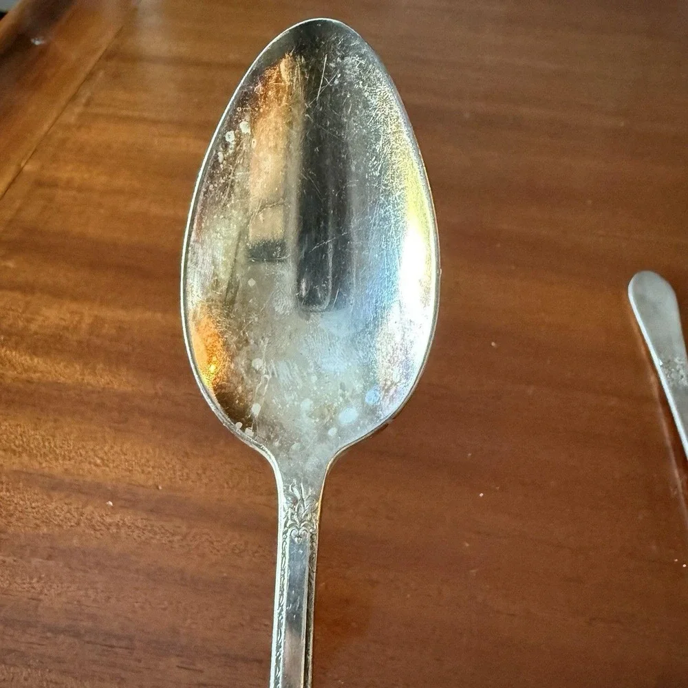 Set of 6 Vintage 1847 Rogers Bros IS Place Oval Soup‎ Spoon 7 1/4